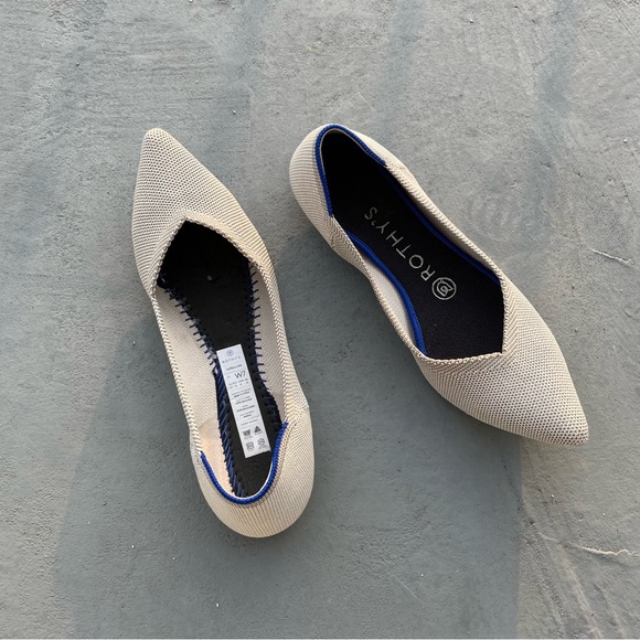 🚫SOLD | Rothy’s 7 // The Point / Retired Flax Birdseye - Picture 4 of 5